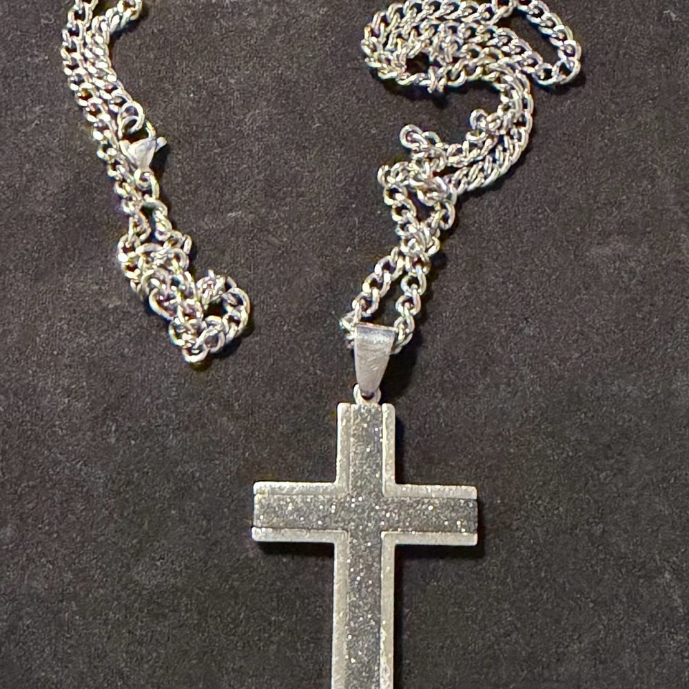 Stainless Steal Cross Pendant Necklace